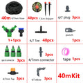 5-50M Automatic Garden Watering System DIY Timer Water Drip Irrigation System Plant Watering Kit Red Drippers Set