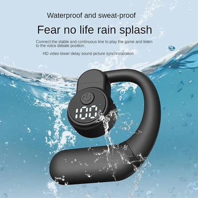 Wireless Ear Hook Headset Bluetooth 5.4 Earphone 180° | SAMAG
