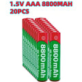 NEW 8800mAh Rechargeable Battery AAA  Alkalinity Battery 1.5 V AAA Battery for Clocks Mice Computers Toys So on