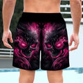 Fashion Skull Print Men Beach Shorts 3D Graphic Board | SAMAG