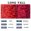 Lifelike Red Worm Soft Lure Earthworm ice winter Fishing | SAMAG