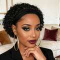Pixie Cut Wigs Human Hair Short Headband Wig with Pre Plucked Hairline for Women Curly Wigs Bazilian Hair Full Machine Made Cap