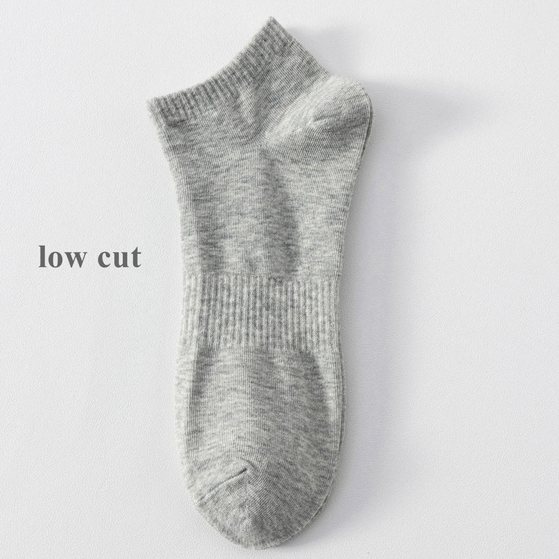 6 Pairs Plus Size EUR45-50 Men Socks Cotton Ankle Black | SAMAG