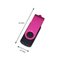 Fashion Rotatable USB 2.0 Flash Drive 128GB 64GB 32GB Colorful High Speed 16GB 8GB Memory Stick Waterproof Flash Disk PenDrive