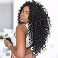 BEWILL GoGo Curl Crochet Hair 14 18 Inches Water Wave Beach Curl Crochet Hair Ombre Synthetic Bohemian Braids Hair Extensions 1B