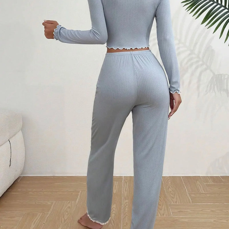 Autumn Winter Homewear Pajamas Set for Women Long Sleeves | SAMAG