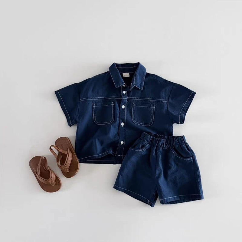 TZ2614 Korean Style Summer New Children's Clothing Set | SAMAG