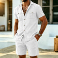 New Summer Men's Linen Outdoor Casual 2-Piece Set | SAMAG