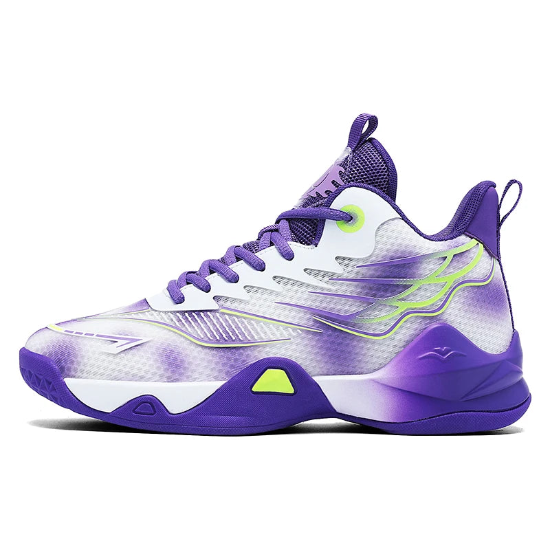 Men's Basketball Shoes Anti-slip Durable Comfortable Breathable Sports Sneakers for Students Practical Court Shoes