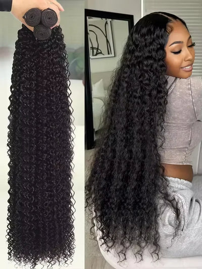 Human Hair Bundles Water Wave 40 inch Virgin Human Hair 2/5 Bundles For Women Sew In Quick Weave Raw Hair Extensions