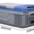 35L Car Fridge, 12V/24V Portable Refrigerator with APP Control, Compressor Cooler for RV/Truck/Camping, -20℃~20℃, Freezer