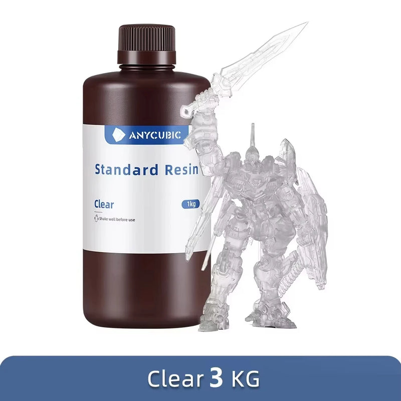 ANYCUBIC Standard Water wash resin/Tough Plant UV Resin For LCD 3D Printer 405nm Liquid Photopolymer Sensitive Resin 3D Printing