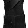 Faux Leather Renaissance Vest Medieval Sleeveless Jacket for Men