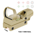 Hot 20mm Rail Riflescope Hunting Optics Holographic Red Dot Sight Reflex 4 Reticle Scope Collimator Sight