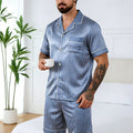 Men's Summer Pajamas Design Short Sleeve Pajama Set Soft Comfortable Sleepwear for Summer Lightweight Homewear Lougewear