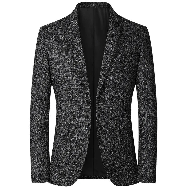 New Autumn Black Men Business Social Suit Jacket, Blue Fashion Blazers, Simple Homme Prom Party Dress Coats.