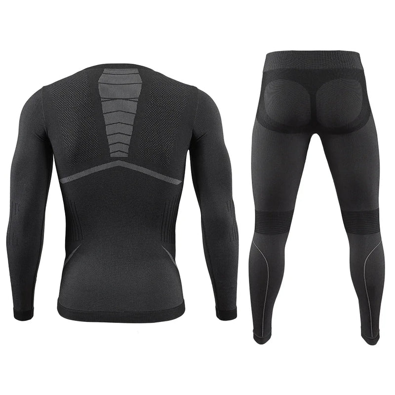 Men Sport Thermal Underwear Suits Outdoor Cycling Compression Sportswear Quick Dry Breathable Clothes Fitness Running Tracksuits