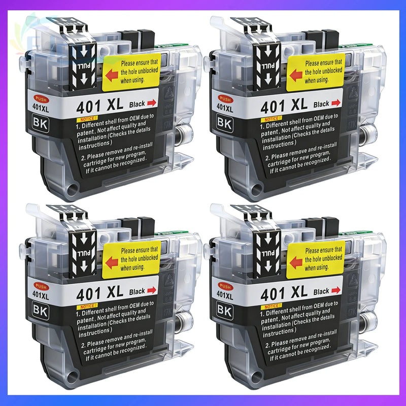 LC401 LC401XL Ink Cartridge For Brother LC 401 LC 401XL 401 Compatible For Brother MFC-J1010DW MFC-J1012DW MFC-J1170DW Printer