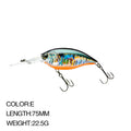 70mm/21g 75mm/22.5g Crankbait Fishing Lures Artificial | SAMAG