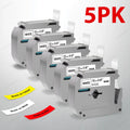 1/3/5Pack M-K231 M Tape Compatible for Brother P-Touch M231 MK231 MK-231 12mm Black on White for Brother PT70 PT80 Label Printer
