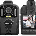 BOBLOV KJ25 1080p Action Camera 3000mAh Support 13Hrs Recording Bodycam Night Vision Mini Camerab Police Camera Pet Walking