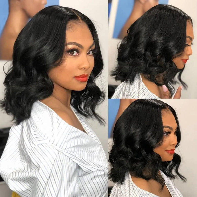 Bob Wigs Human Hair Body Wave 8-16inch V Part Wigs for Black Women Upgrade U Part Human Hair Wig Glueless Lace wigs Short Bob