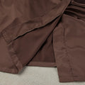Elegant Brown Satin Nightgown Fashion Crop Top Vest Long | SAMAG