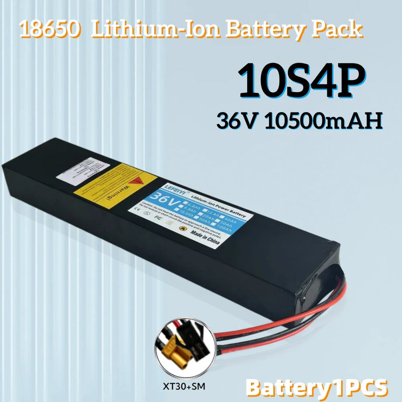 36V 10.5Ah 10S4P 500W power supply, specially modified for Xiaomi M365 electric scooter battery with BMS
