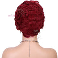 613 Blonde Pixie Cut Short Bob Loose Wave Human Hair Wigs Chocolate Brown Short Bob 13x4 Transparent Lace Front Wigs Preplucked