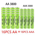 2026 AA AAA1.5V 3000mAh Rechargeable Battery  1.5 V  AA AAA Battery For Clocks Mice Computers Toys Replace Ni-Mh