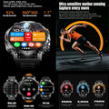 Hot New 1400mAh Big Battery Smart Watch Men Outdoor Flashlight IP68 Waterproof Bluetooth Call AMOLED Military Sports Smartwatch