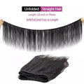 12A Bone Straight Double Drawn 100% Human Hair Bundles Weave Raw Virgin Hair Extensions #1B Natural Black Color Can Bleach For Women