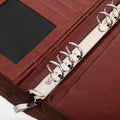 Business Portfolio Binder with Zipper Refillable Loose Leaf Cover Organizer for Office Meetings Note Taking Document Storage