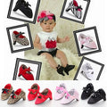 New Infant Newborn Baby Girl High Heels Shoes Princess Bow First Birthday Party Shoes Photo Props Shoes 0-12M