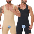 Seamless Men's Full Body Shaper Compression Bodysuit Boxer Shorts For Tummy Control ,Back Support Shapewear Fits 300 Pounds
