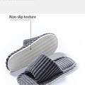 Men's open Toed Slippers Autumn and Winter Indoor Anti slip Breathable Bedroom Silent Couple's home Shoes for Srping and Autunm