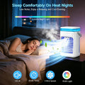 Portable Air Conditioner Fan USB Water Fan Desk Humidifier Fan Home Portable Air Cooler  Desktop Cooling Fan with Night Light