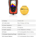 LUCKY FF1108-1CWLA Rechargeable Wireless Sonar for Fishing 45M Water Depth Echo Sounder Fishing Finder Portable Fish Finder