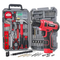 Tool Set with 8V Drill Home DIY Repair and Maintenance, Cordless USB Electric Driver, Hand Kit for Women and - View 8 | SAMAG