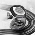 Open-Ear Bluetooth V6.0 Headphones, 35H Battery LED Display Audífonos, ENC Noise Reduction Earphones for Sports & Work