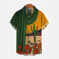 Desert Cactus Shirt for Men 3D Print Summer Hawaiian | SAMAG