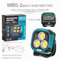 Powerful LED Flashlight Power Bank USB Rechargeable Torch Light Strong Magnetic Adsorptio High Power Flashlight Lantern