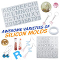 Transparent Epoxy Resin Casting Molds Kit Silicone Mold With Epoxy Glue For Earring Keychain Jewelry Making DIY Moule Silicone