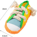 Squeaky Dog Toy Shoe Shape for Small Medium Dogs Puppy Chew Toys Teeth Cleaning Durable Interactive Pet Toys 3 Colors