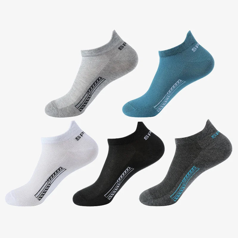 5 Pairs of Ultra Comfy Unisex Crew Socks Breathable | SAMAG