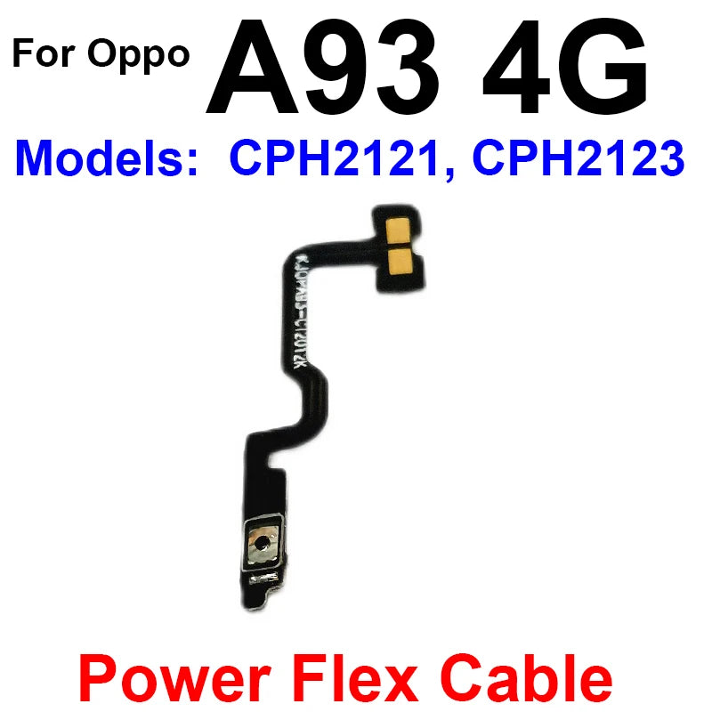 Volume Power Flex Cable For OPPO A5 A9 A31 A33 A91 A92 A93 2020 4G On OFF Power Buttons Voulme Side Key Switch Flex Cable
