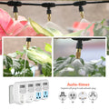 30-5M Garden Adjustable Brass Nozzle Misting Watering System 45/60/80/100W Self-Priming Pump Automatic Cool Irrigation Equipment