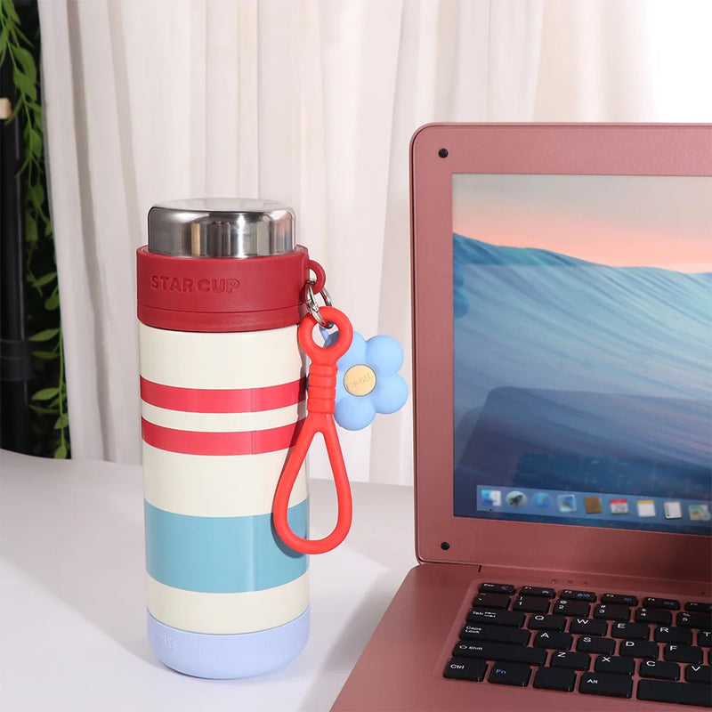 Reusable Portable Stainless Steel Thermos Mug Elegant Cute Water Cup Fashionable Leak Proof Thermos Cup Office