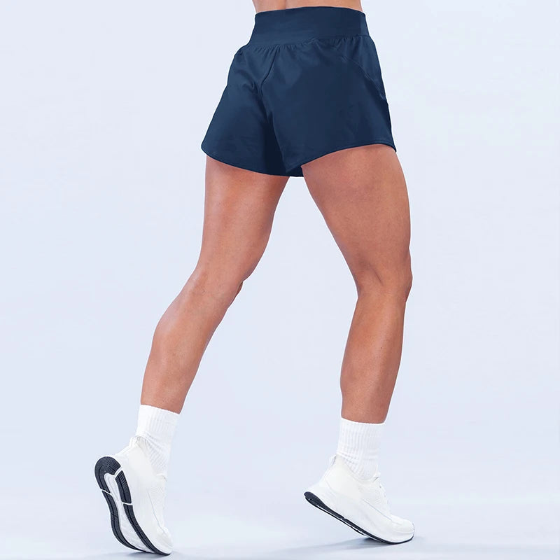 Origin Training Shorts Breathable Elastic Waist Yoga Shorts Woman Loose Cycling Sports Shorts Fitness Running Gym Shorts
