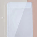 A5A6  5Pcs Binder Zipper Folders For 6-Ring Notebook Binder Transparent Loose Leaf Document Filing Bags